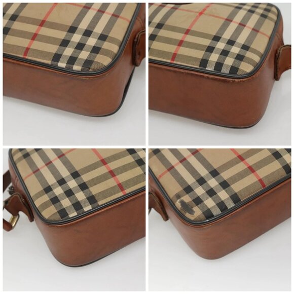 Burberrys Nova Check Shoulder Bag Canvas Beige Auth BA885 - Picture 16 of 16